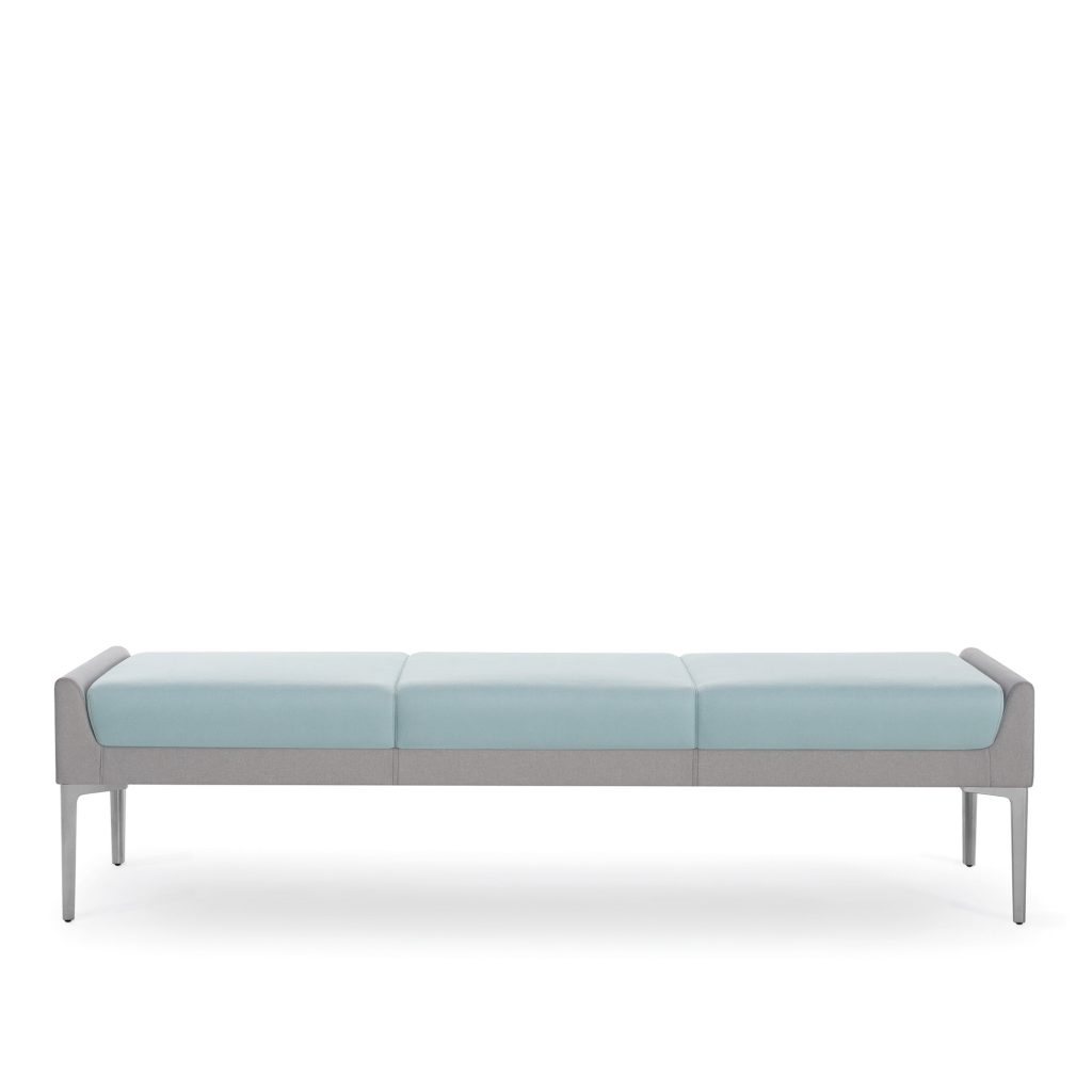 Savina Three-Seat Bench, Front View