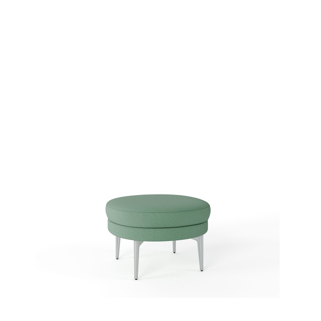 Uptown Social 24in Round Ottoman