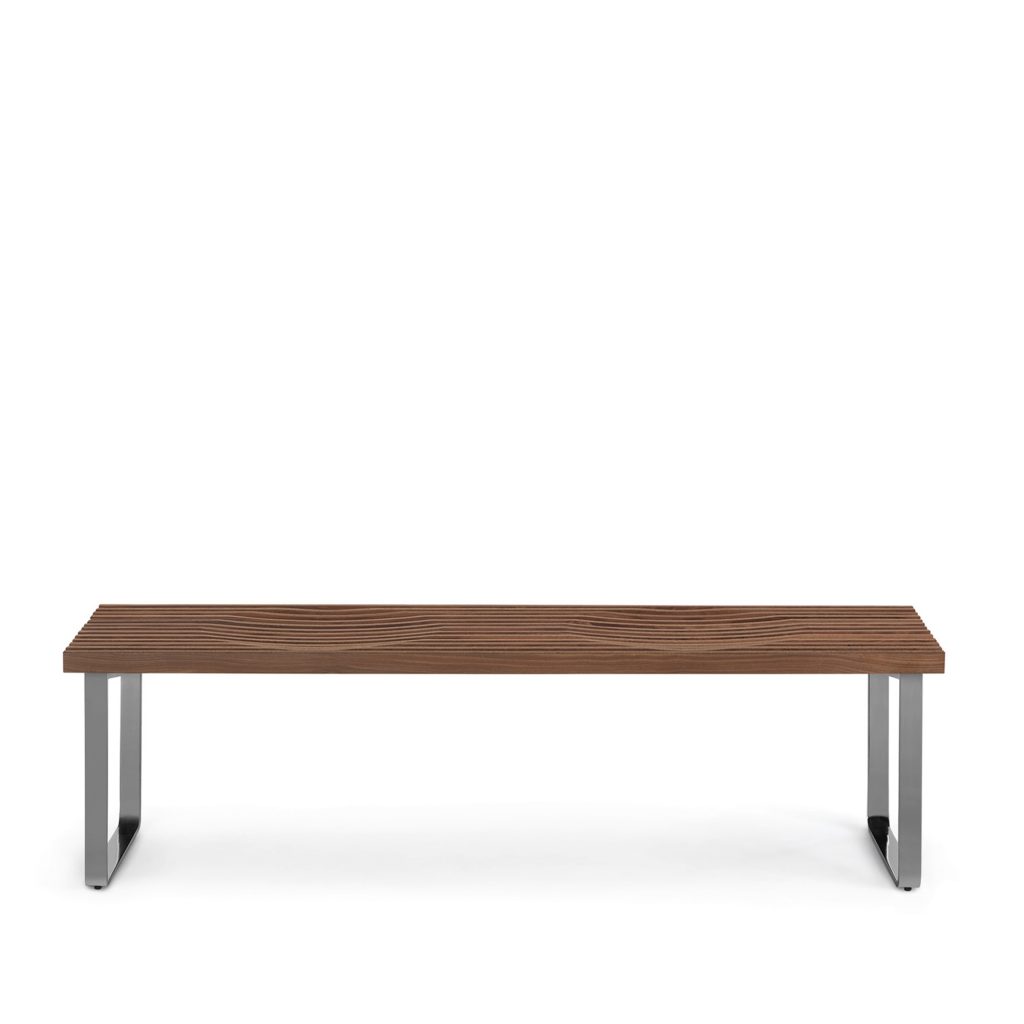 Livia Two-Seat Scalloped Bench