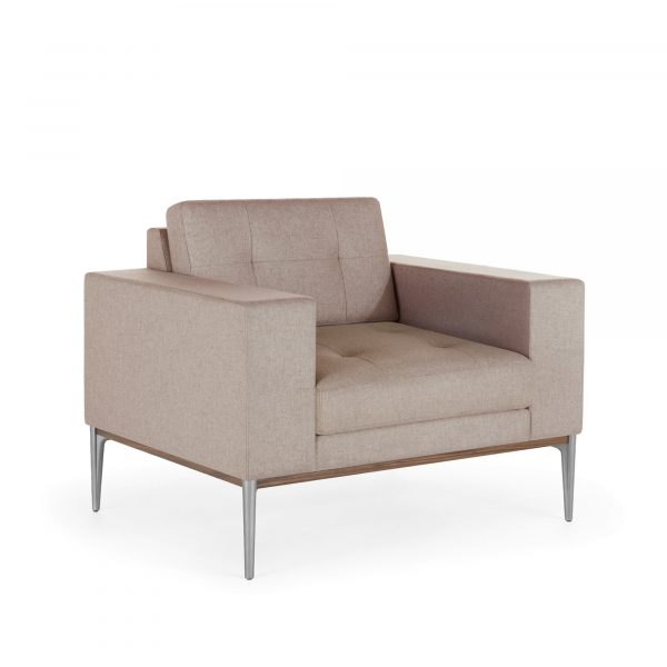 Uptown Social Lounge Chair with Tufted Stitch Detail