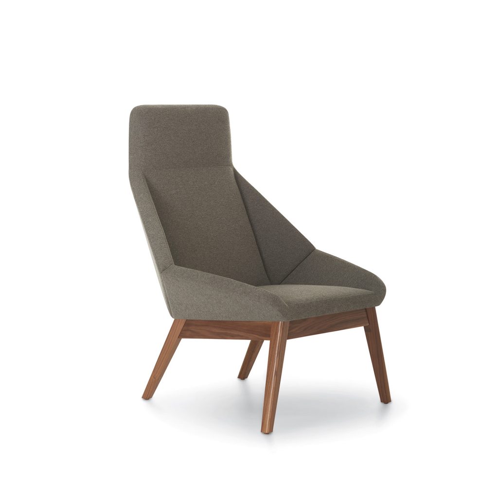 Nios High Back, Wood Base