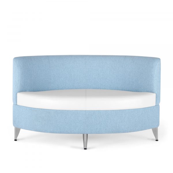 Two Tone Leaf Love Seat, Front View