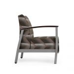 Haven Metal Lounge Chair, Side View
