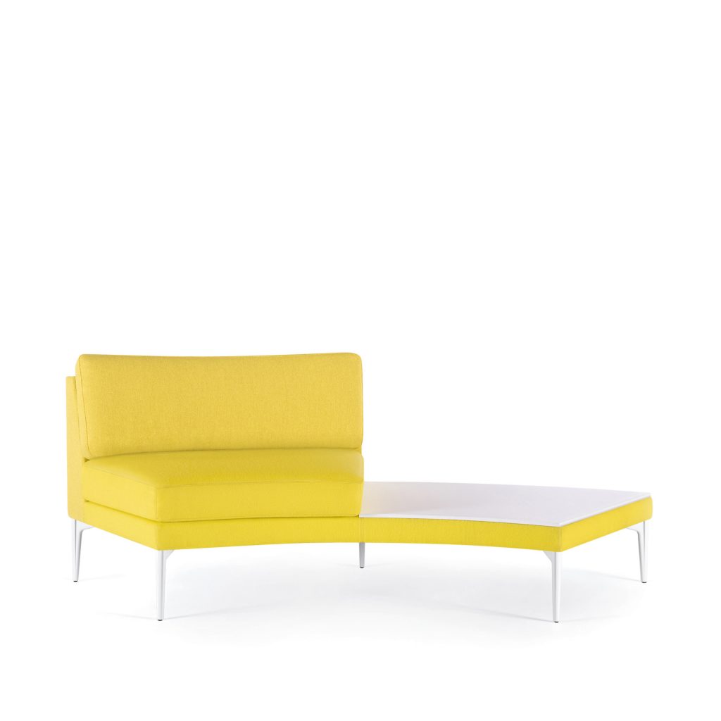 Uptown Social 60-Degree Lounge and Corian Table Combination