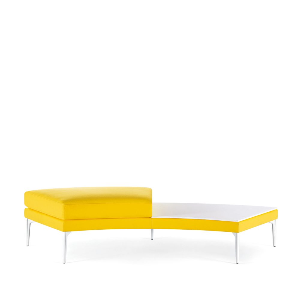 Uptown Social 60-Degree Bench with Table