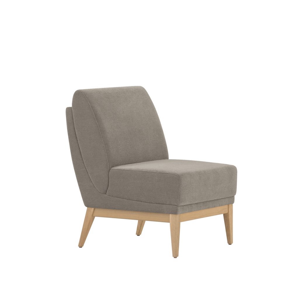 Ovate Armless Lounge Chair