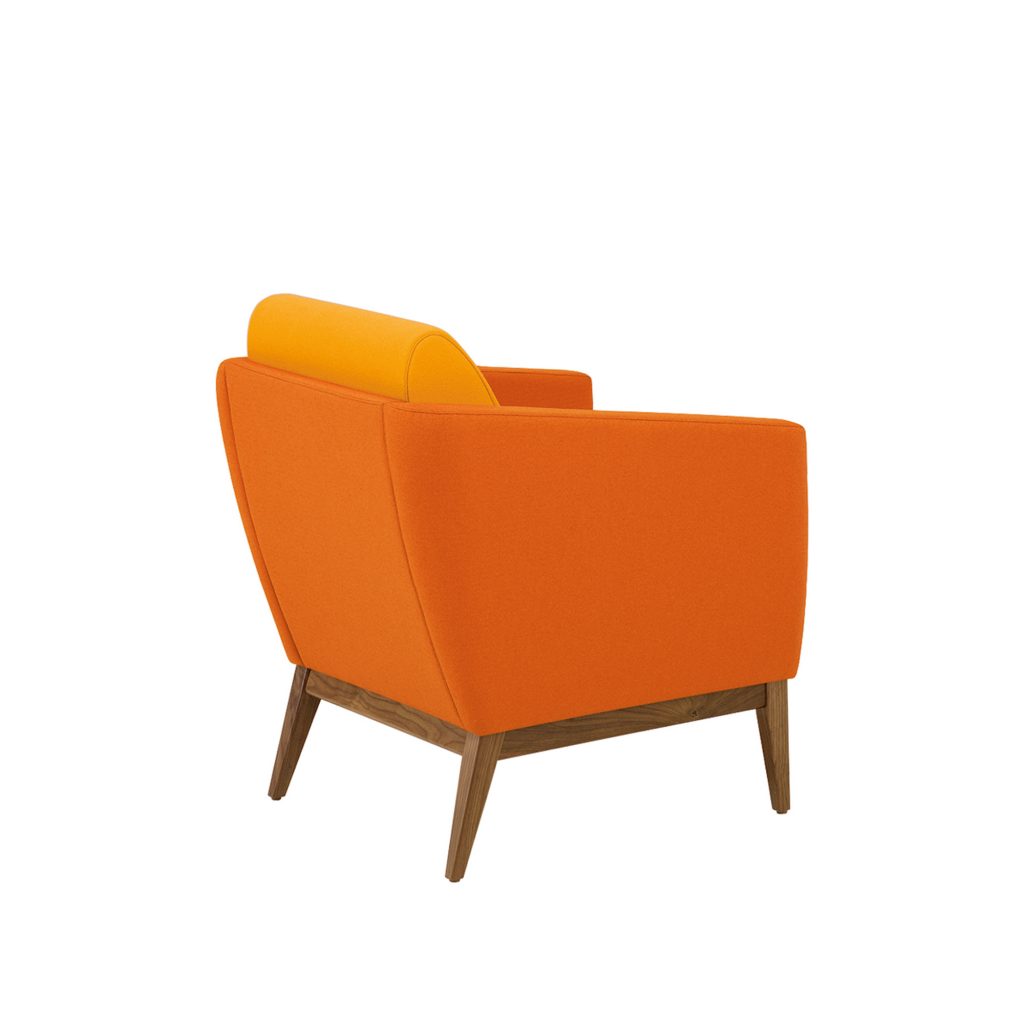 Ovate Lounge with Arms, Rear View