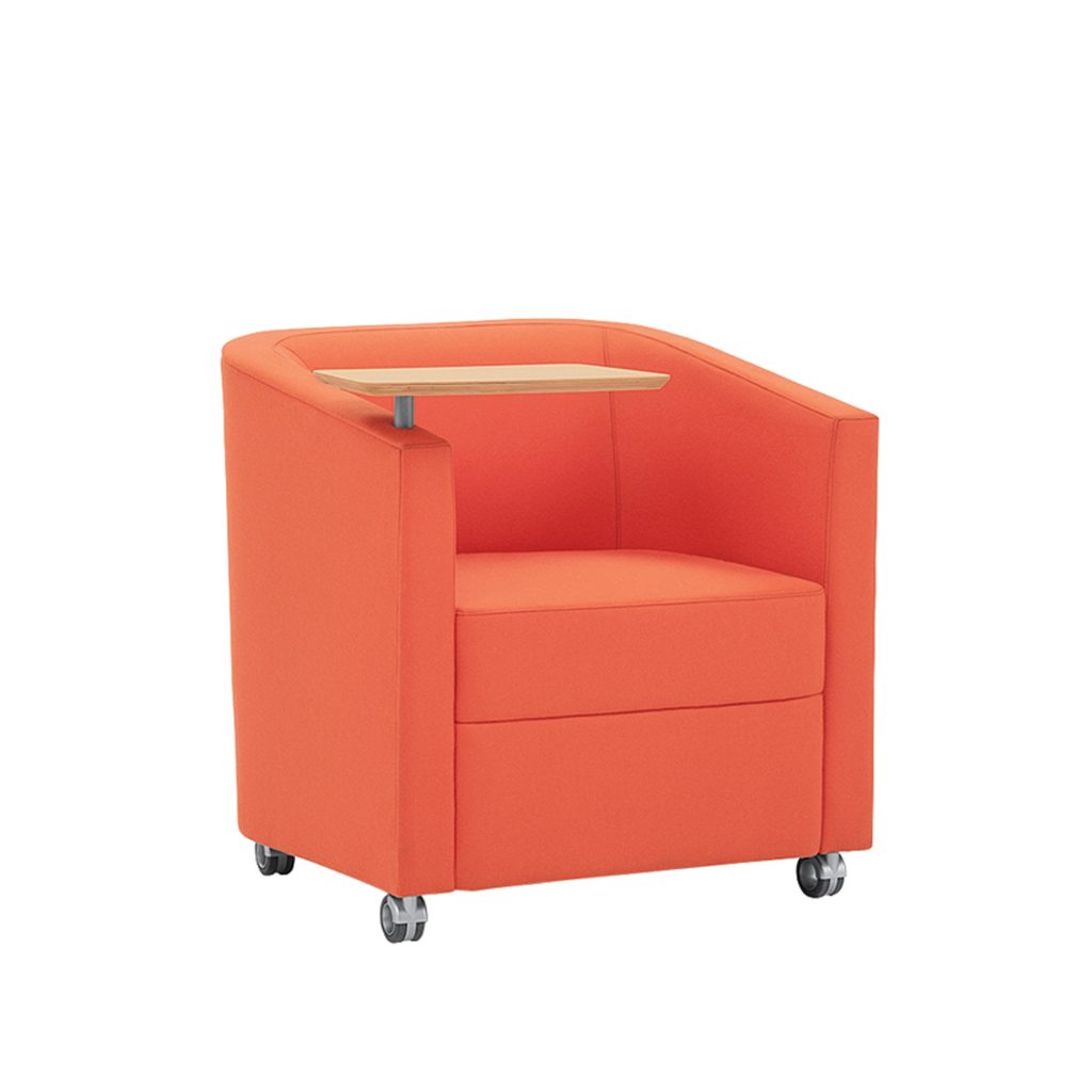 Domo Lounge with Rotating Tablet and Casters