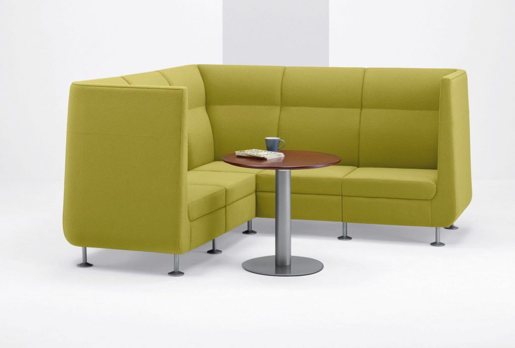 Hush Round Meeting Table with Hush Modular