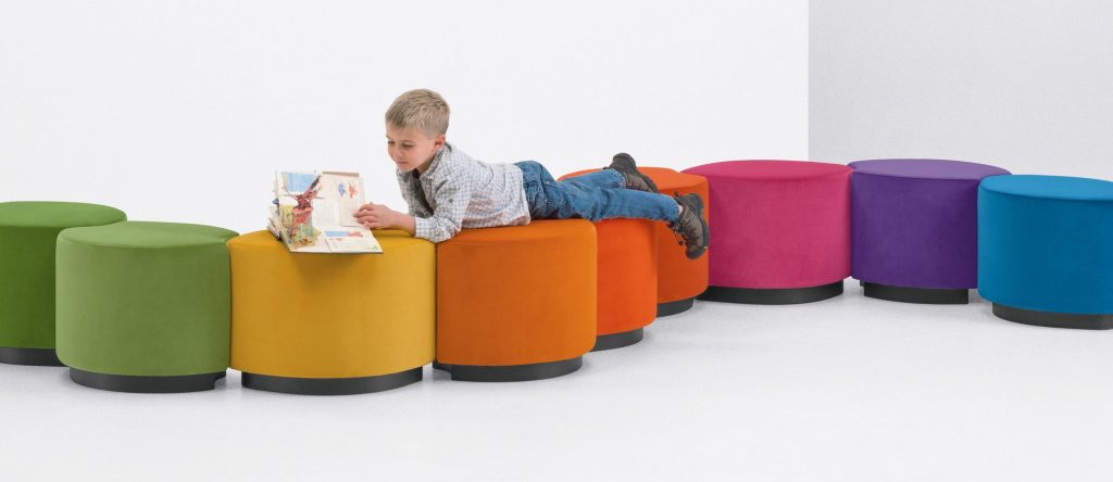 Leaflette Buds Bench, Multi-color
