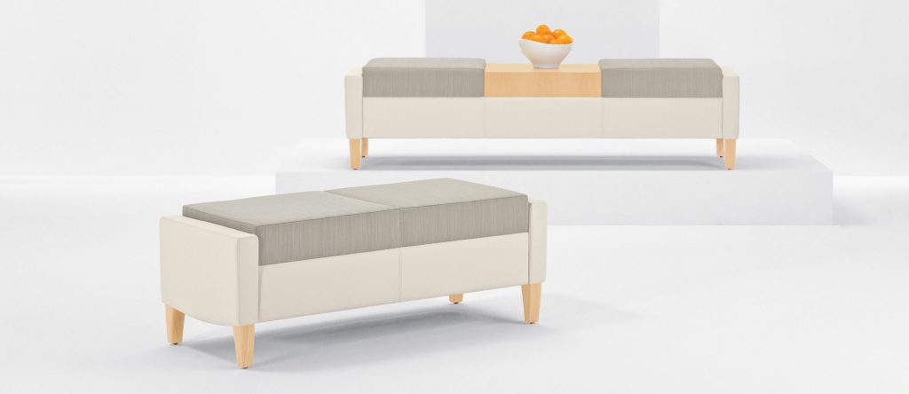 Haven 2 Seat Bench and 2 Seat Bench with Center Table