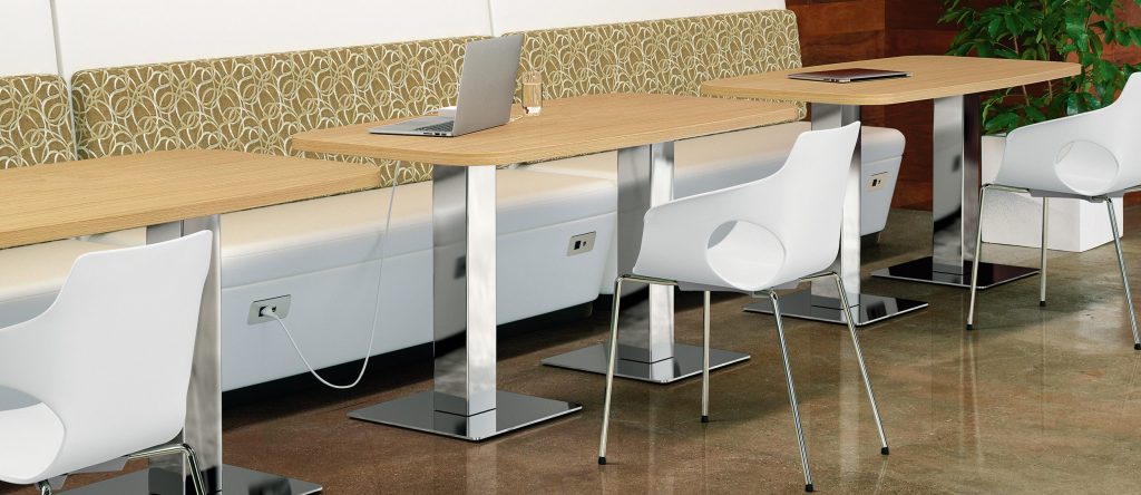 Co-op 29-Inch High Arc Rectangle Tables, Private Love Seats, Ole Guest