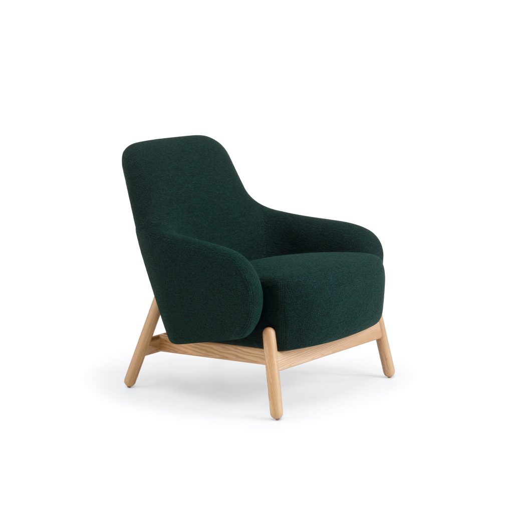 Dava Mid-Back, Wood Base