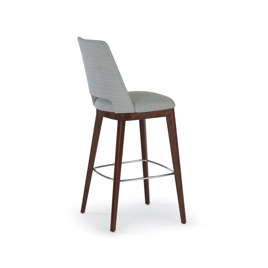 Theme Bar-Height Stool, Fully Upholstered