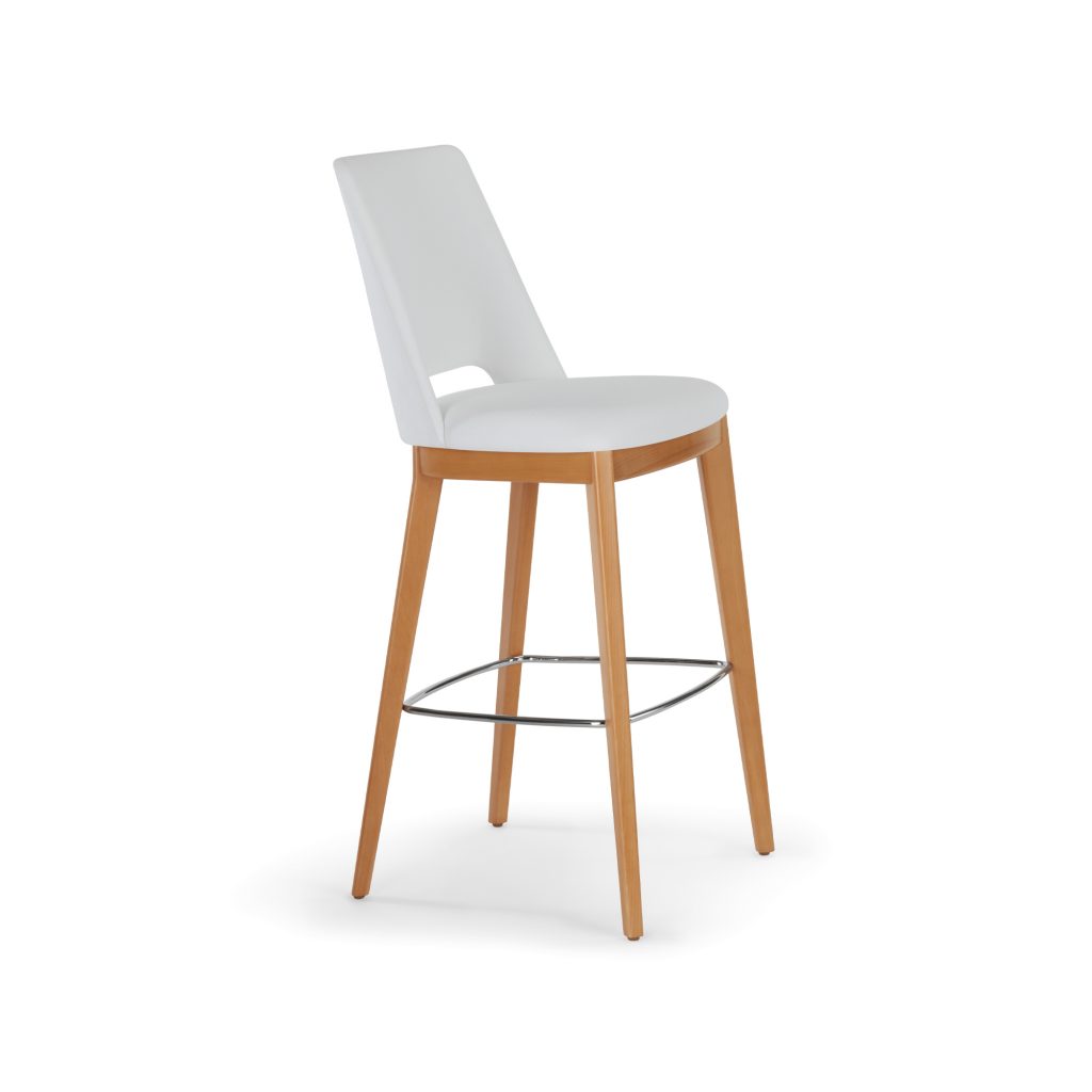 Theme Bar-Height Stool, Fully Upholstered