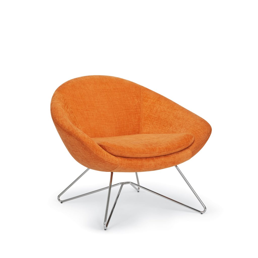 Odette Mid-Back, Wire Rod Base
