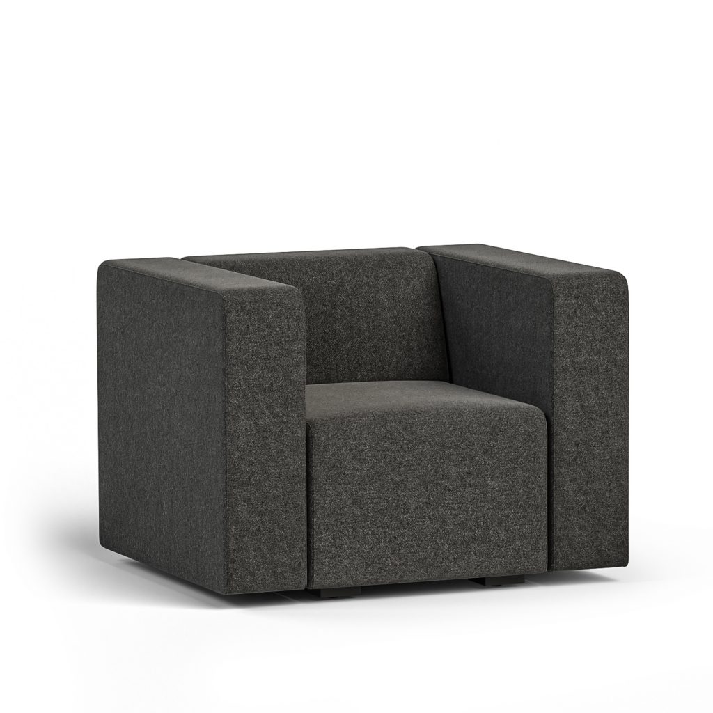 Lounge Chair with 8in Arms, Side View