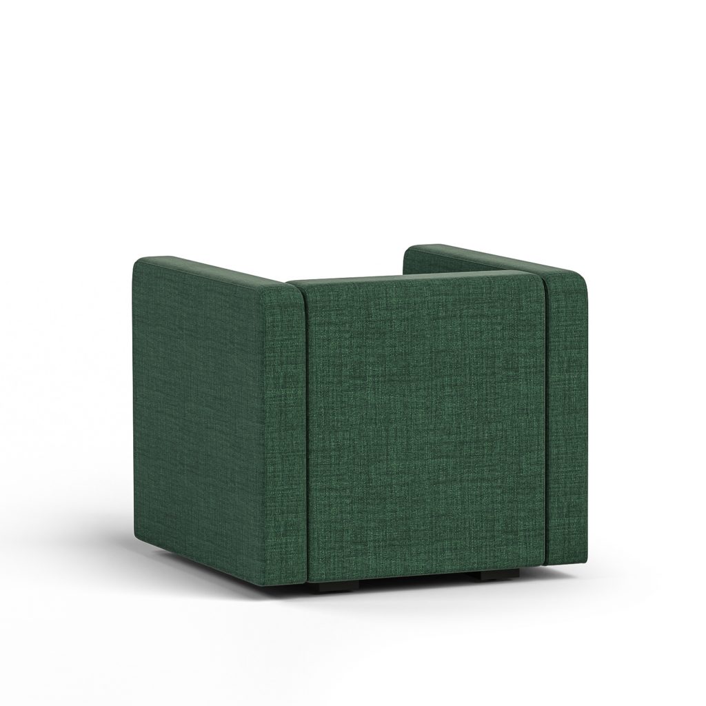 Lounge Chair with Arms, Rear View