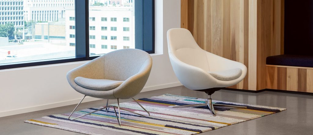 Odette High Back and Mid-Back Lounge Chairs