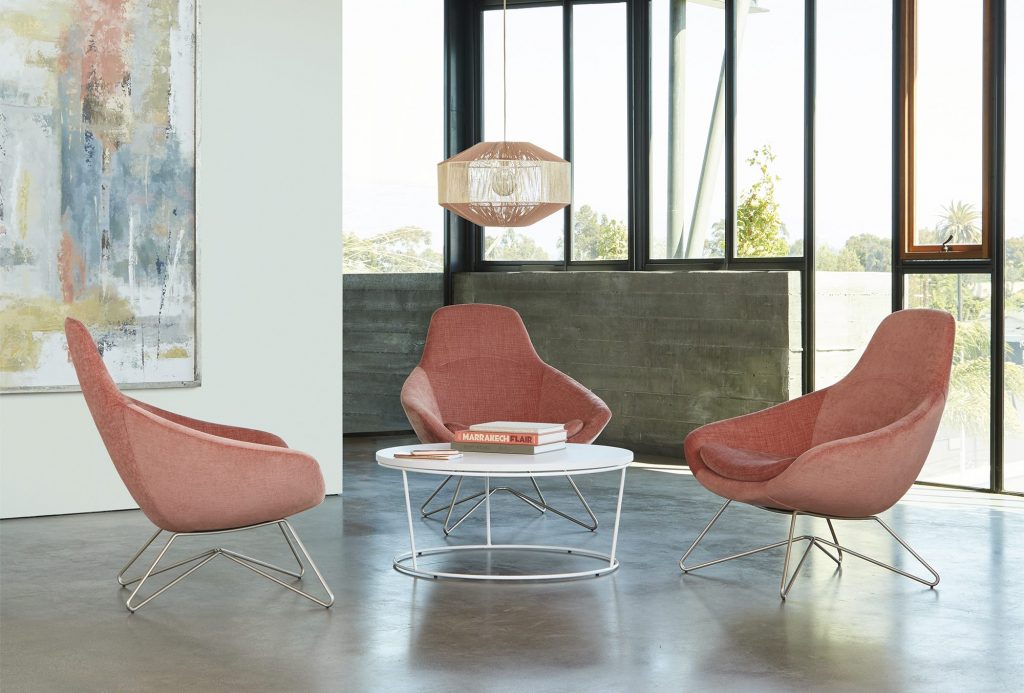Odette High Lounge Chairs with Savina Table