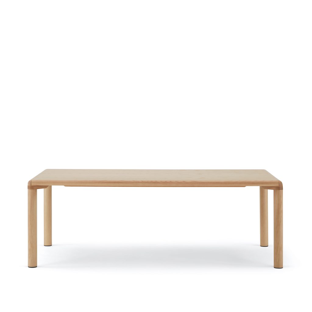 Conduit 29-inch Height Table, Maple, Front View