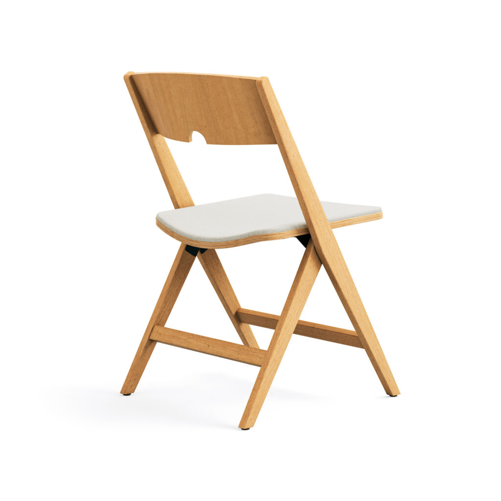 Stash, Upholstered Seat Pad, Rear View