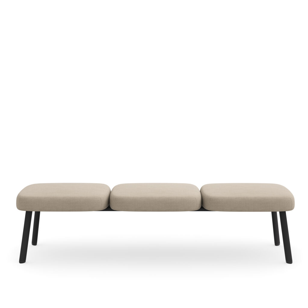 Soa, Three-Seat Bench, Front View