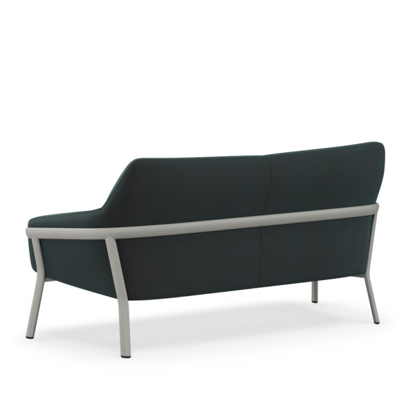 Talina Love Seat, Green, Rear View