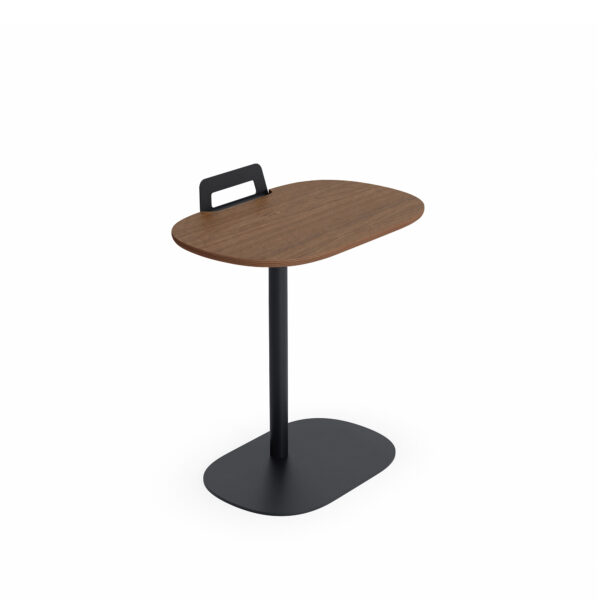 Keeper Pull-Up Table, Fixed Height with Device Holder, Walnut Top