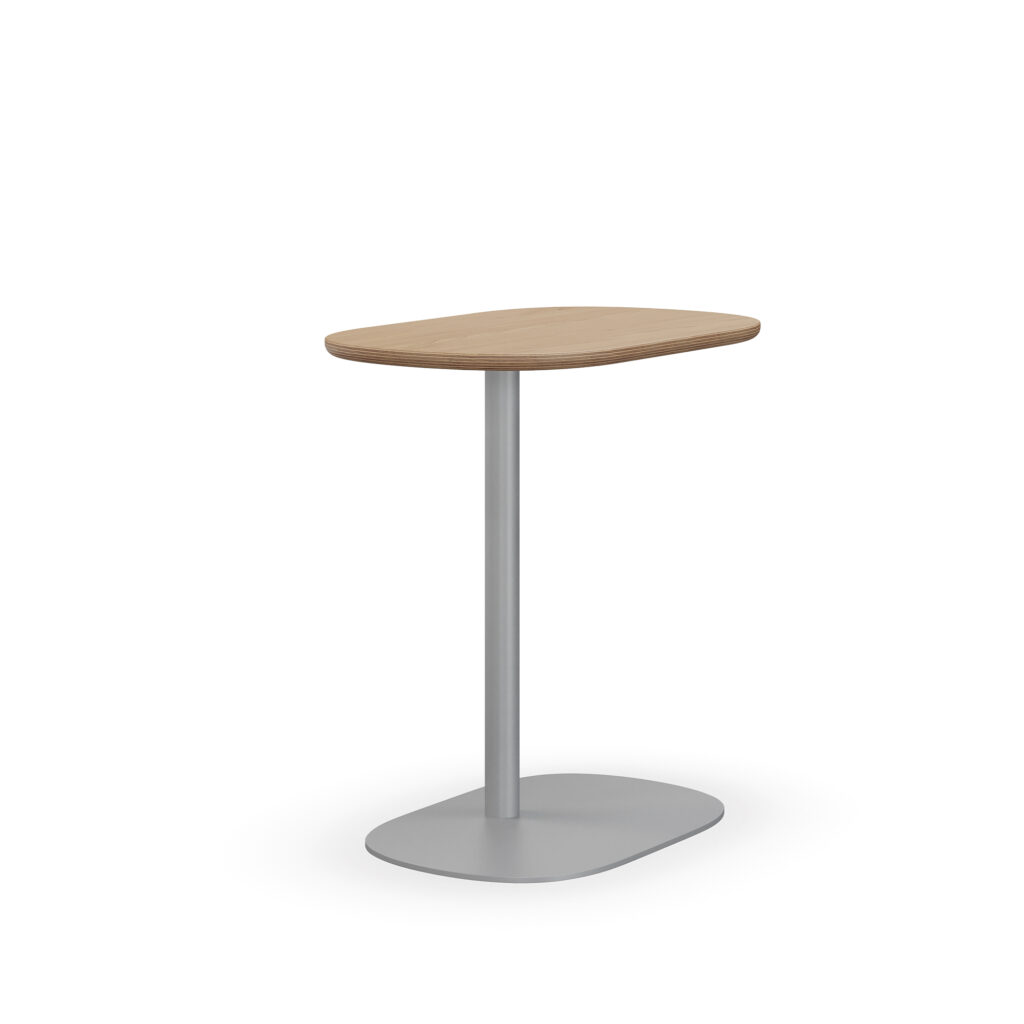 Keeper Pull-Up Table, Metallic Silver, Fixed Height