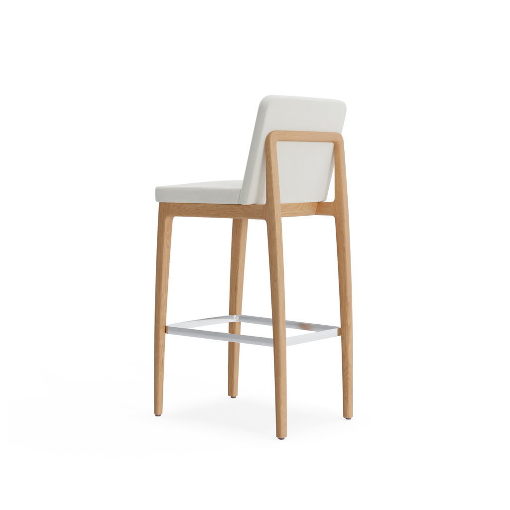 Reymi Bar Height Stool, Rear View